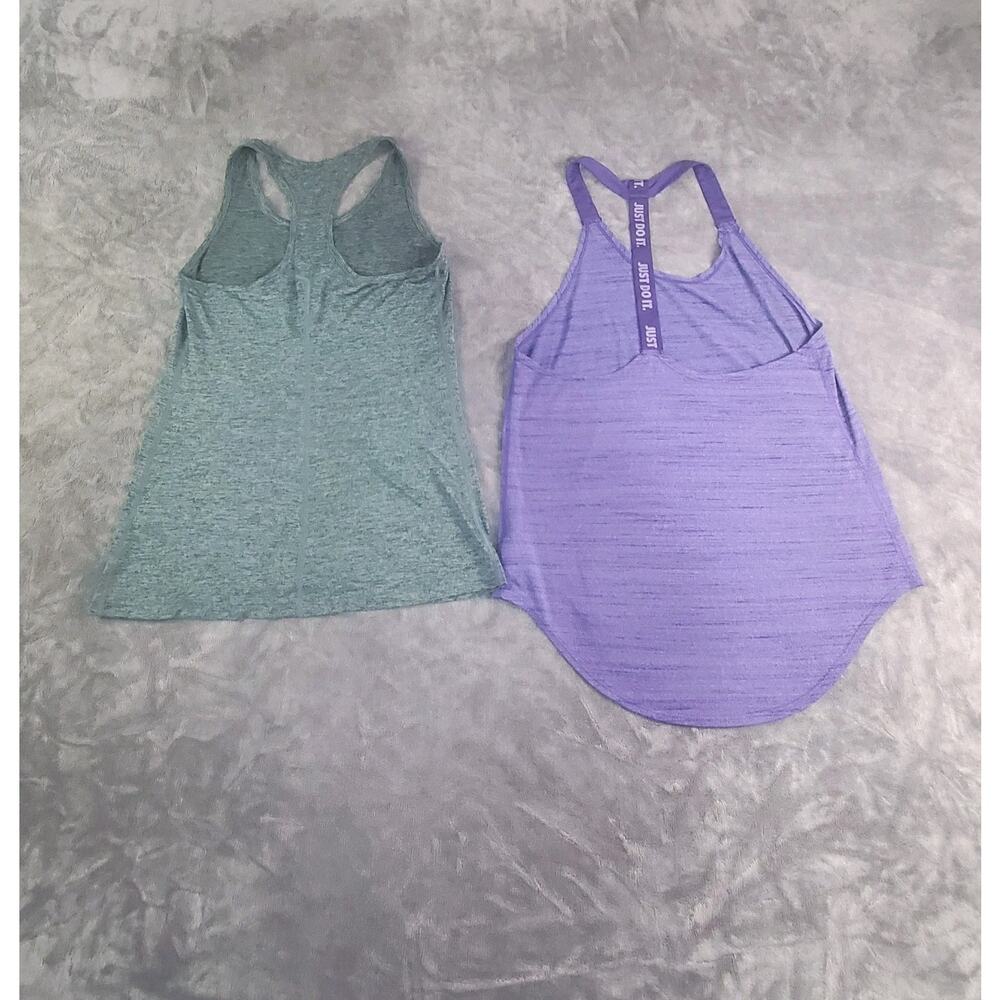 Lot of 2 Nike Athletic Tank Top Sz S Workout Running Yoga Gray Purple C28-2 - Picture 6 of 7
